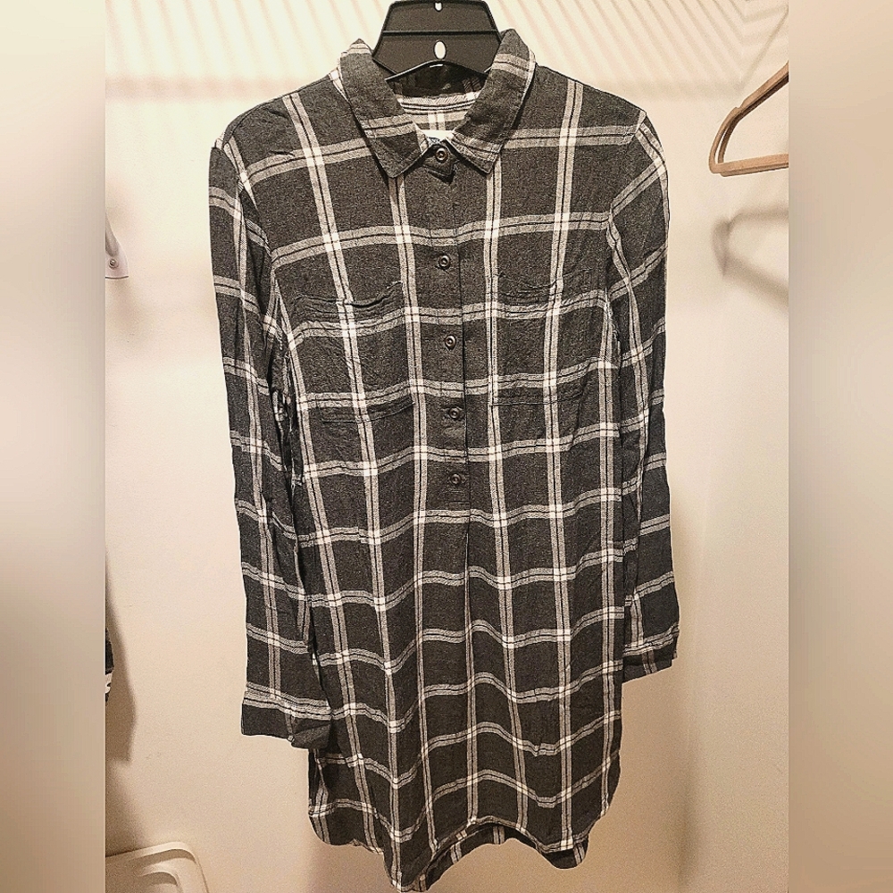Oversized Plaid Dress (or long shirt)